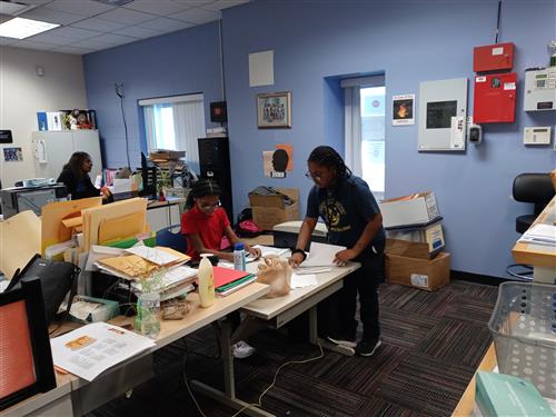  Student Assistants in the front office